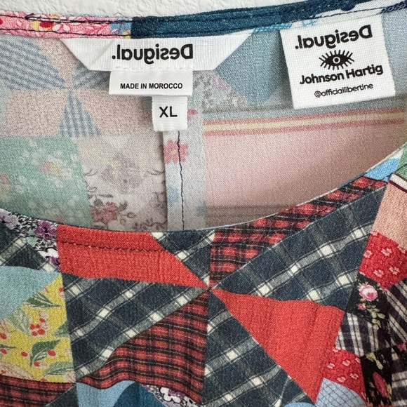 Desigual Multicolor Patchwork Top - Picture 2 of 5